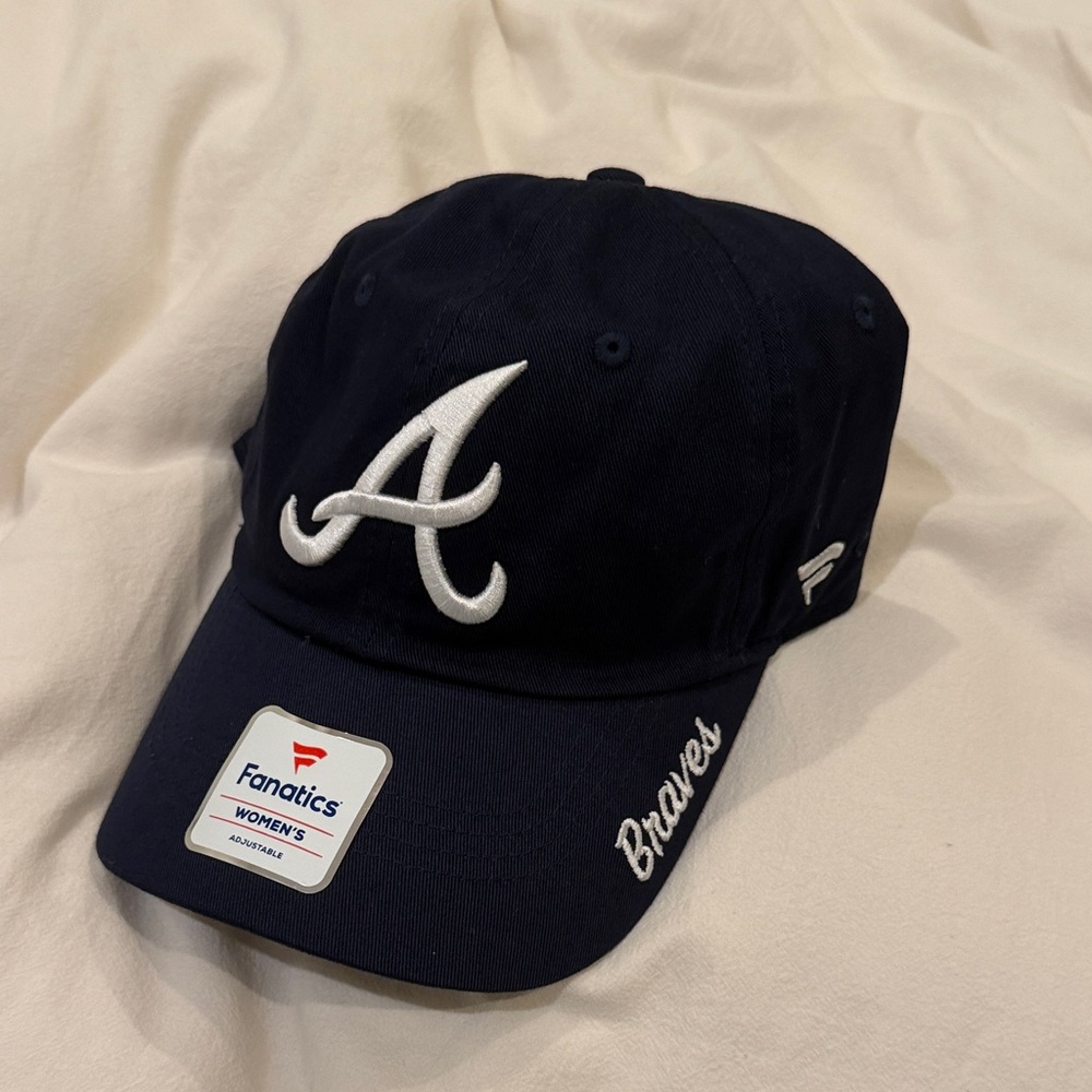Fanatics Navy Cap with White Atlanta Braves Logo